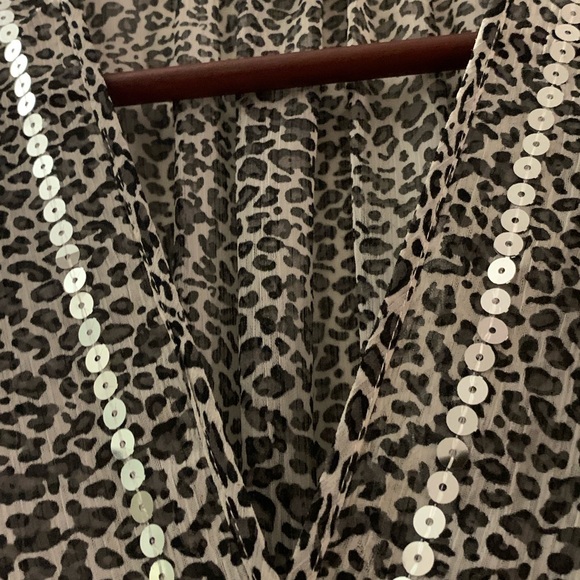 Leopard Swim Coverup, Size Large - Picture 4 of 5